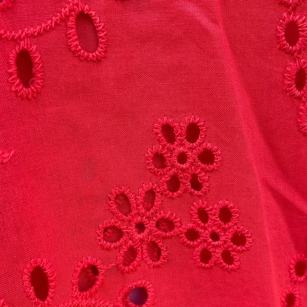 Marc New York Eyelet Blouse Set - Red and Purple - Picture 5 of 10
